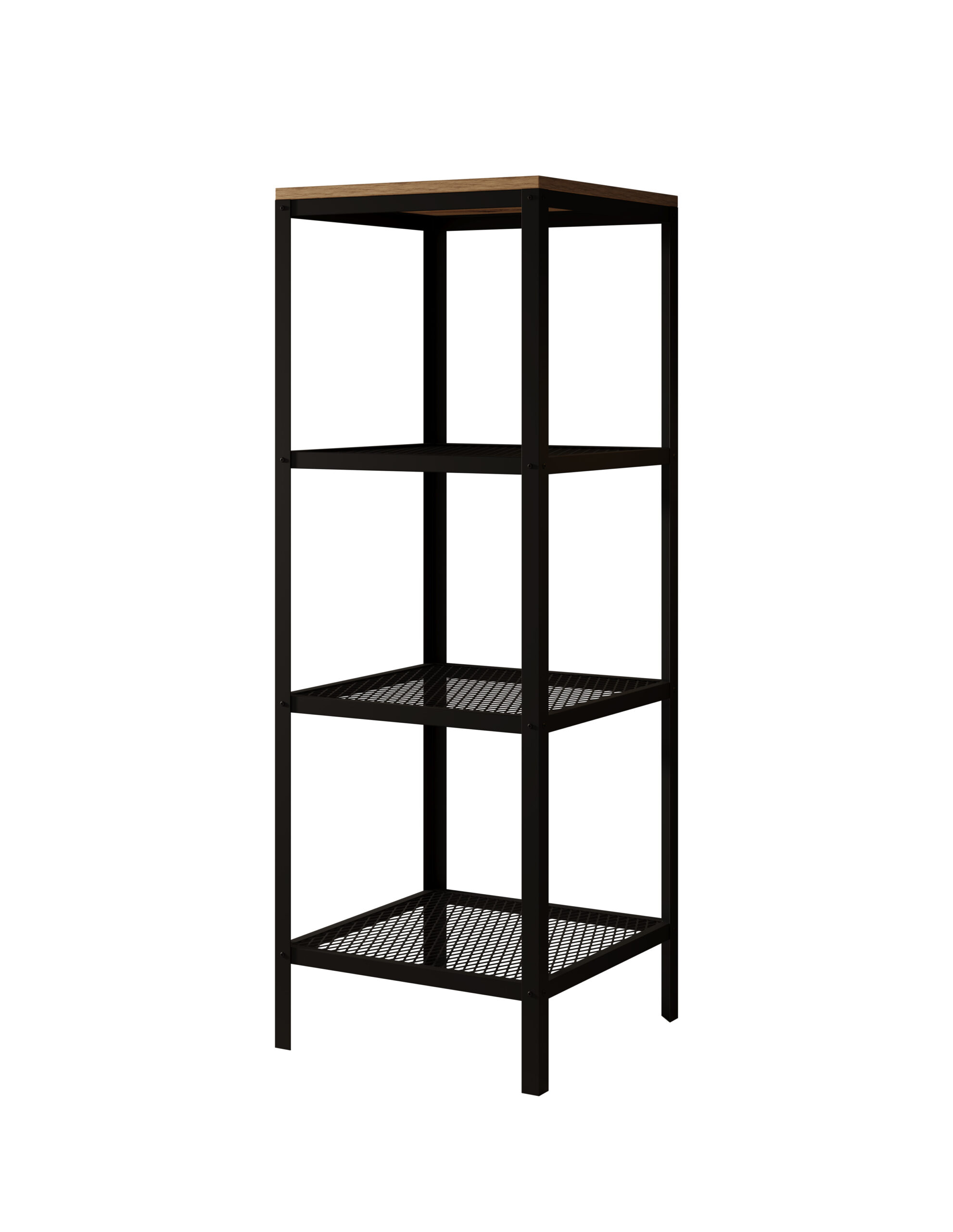 Könyvespolc Reli polc - Fekete Reli polc