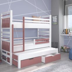 Háromszintes emeletes ágy HIPPO 180x80