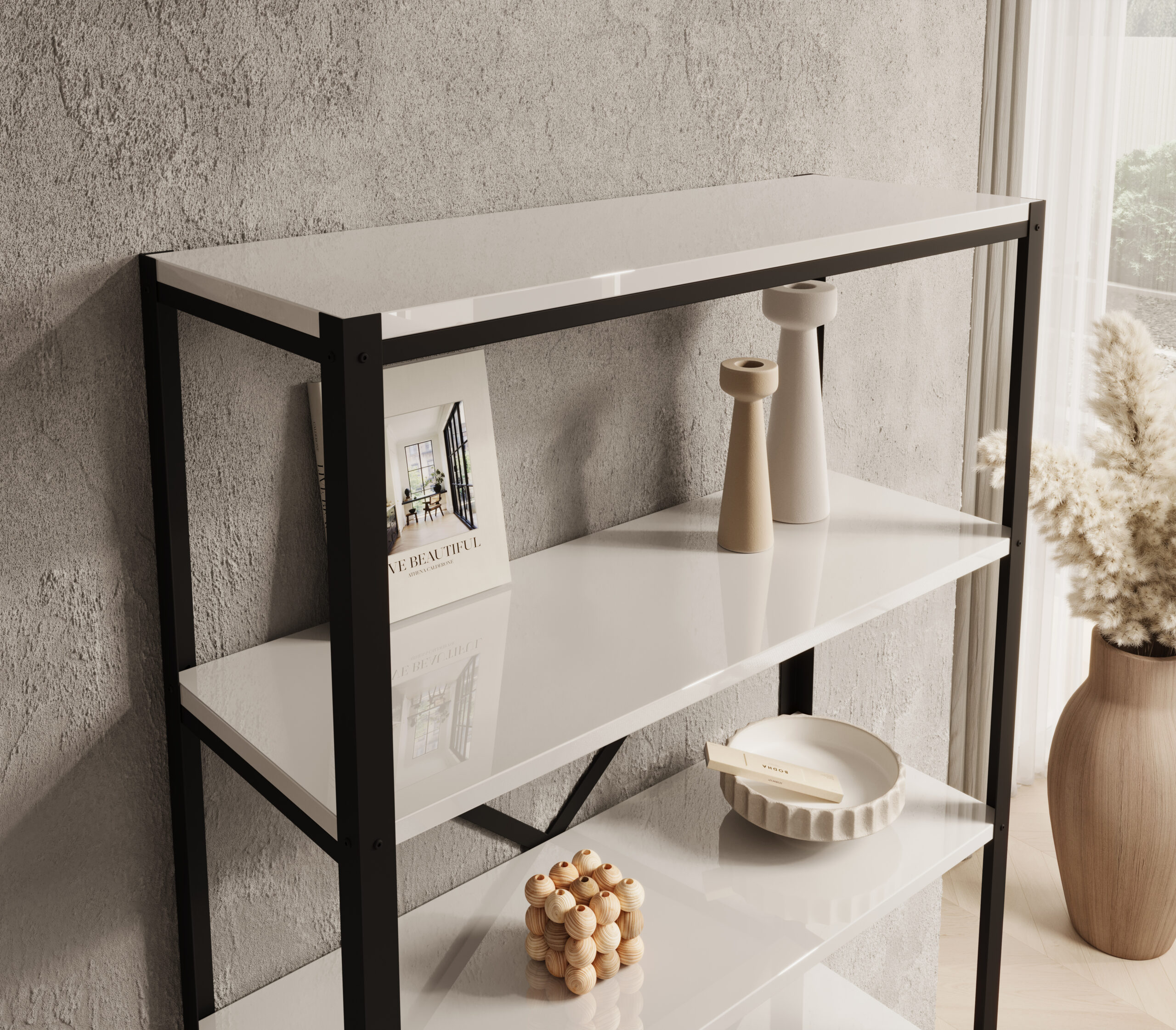 Könyvespolc Rene polc - Fekete Könyvespolc Rene polc - Fekete - Image 3