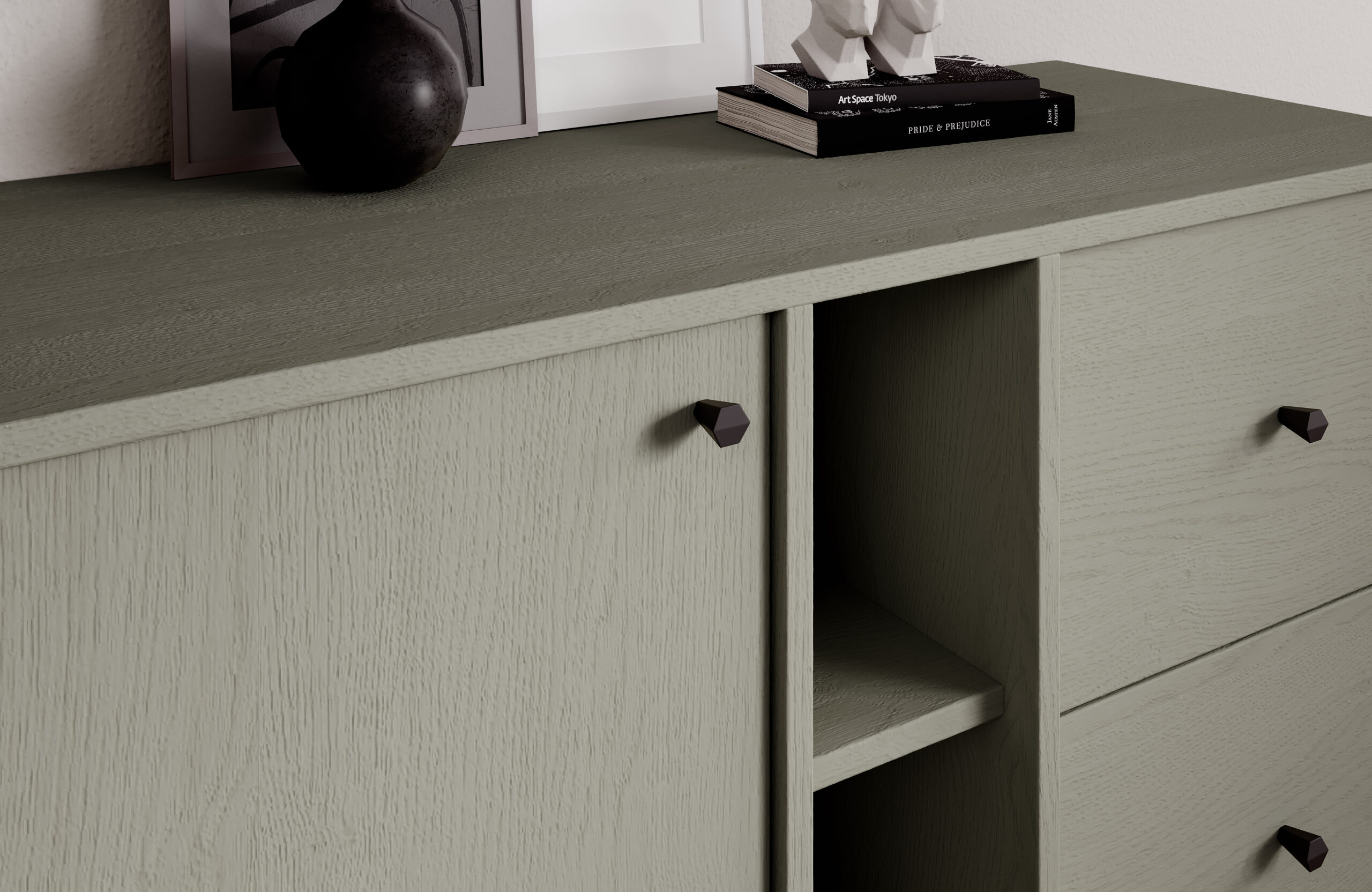 Tili 1D 3S 3P Komód - Eukaliptusz Tili 1D 3S 3P Komód - Eukaliptusz - Image 5