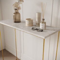 Milan konzol asztalka - Arany
