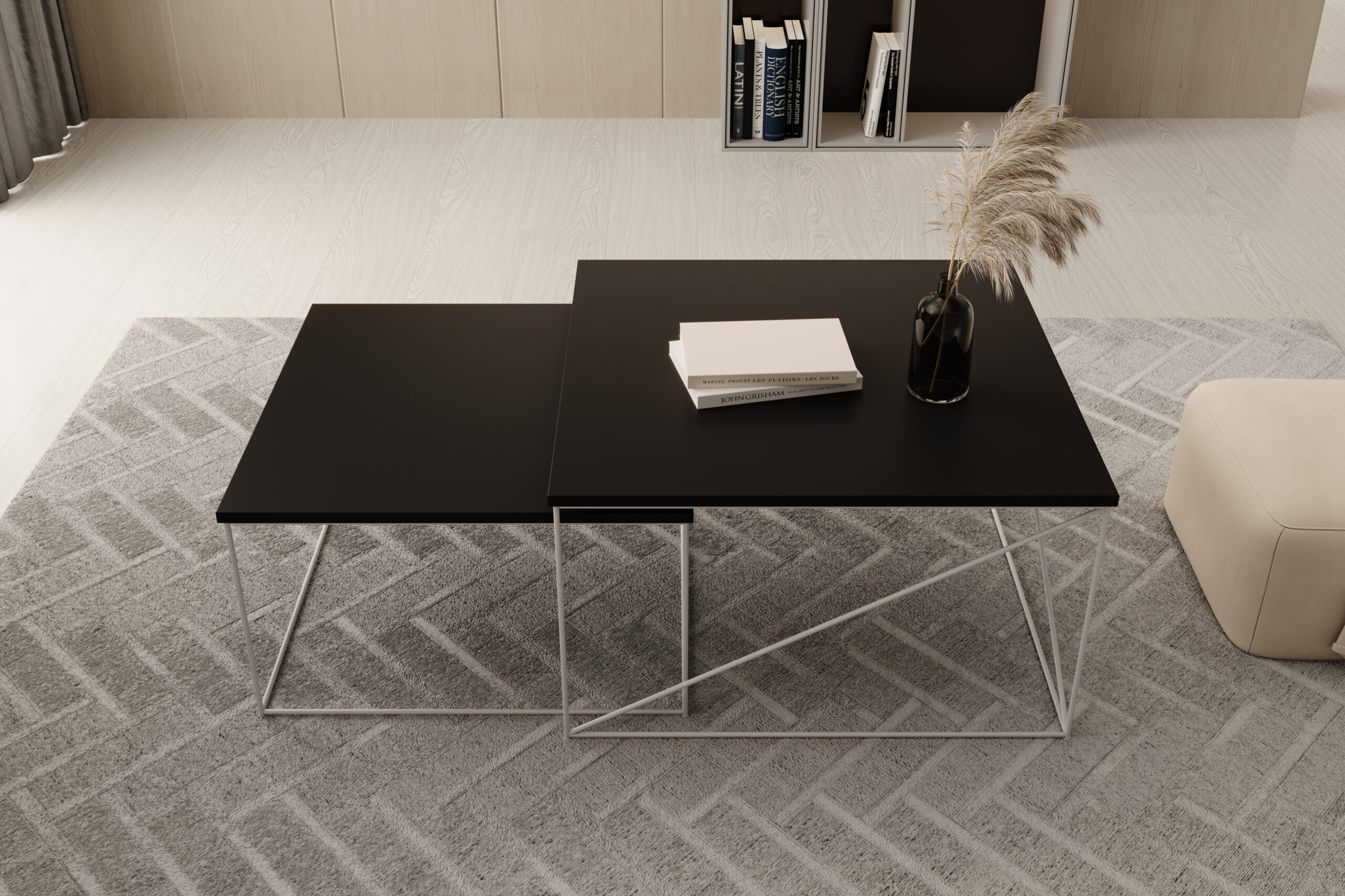 Licco 2in1 dohányzóasztal - Fehér Licco 2in1 dohányzóasztal - Fehér - Image 3