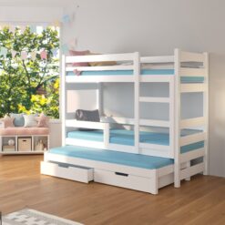 Háromszemélyes emeletes ágy matracokkal KARLO