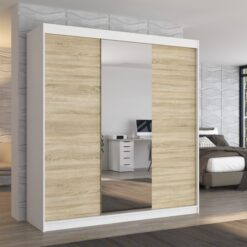 Biztonsági tükrös tolóajtós szekrény SANTIAGO 200