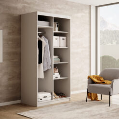 Tolóajtós gardrób DELIA 100 tolószekrény - Fehér