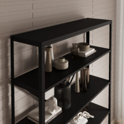 Könyvespolc Ralph polc - Fekete