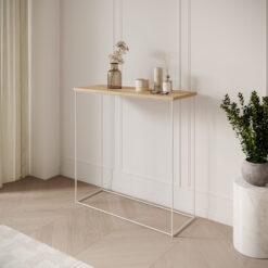 Milan konzol asztalka - Fehér Fehér