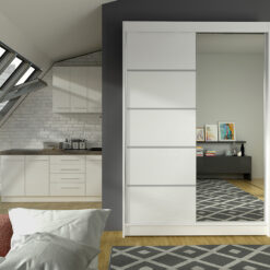 Tolóajtós gardrób Tolóajtós szekrény NICEA 120 - Fehér Fehér