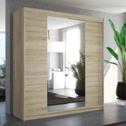 Üveges tolóajtós szekrény PERQS 200