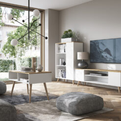 TV szekrény PETRA TV-állvány - Fehér