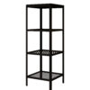Könyvespolc Reli polc - Fekete Reli polc