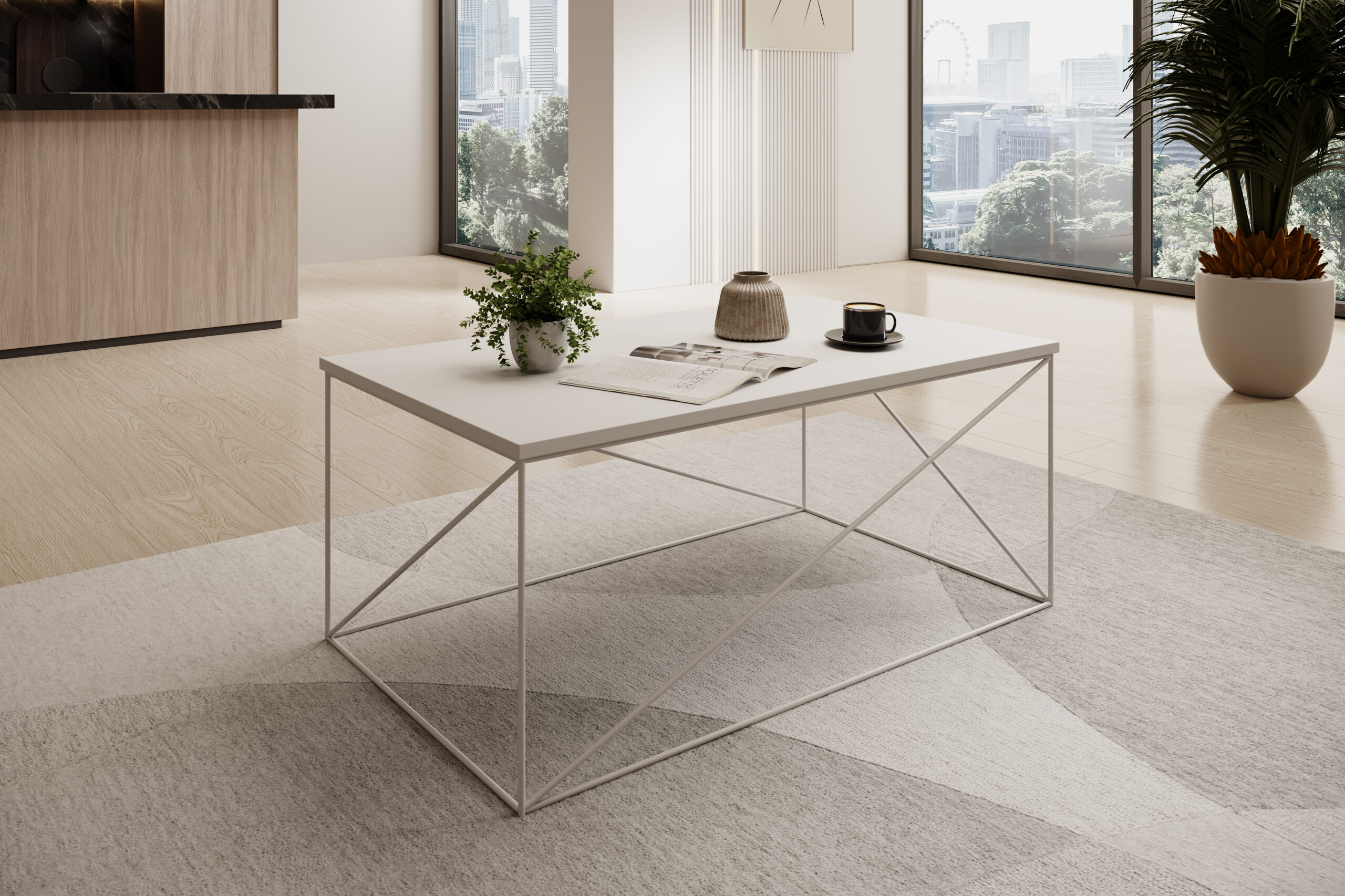 Dante dohányzóasztal - Fekete Fekete