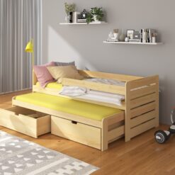 Dupla ágy korláttal TOMI 200x90