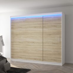 Szekrény tolóajtóval és LED világítással ANTOS 250