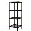 Könyvespolc Reli polc - Fekete Reli polc