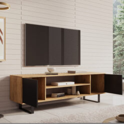 TV szekrény RTV szekrény Lofter 155 cm - Craft tölgy