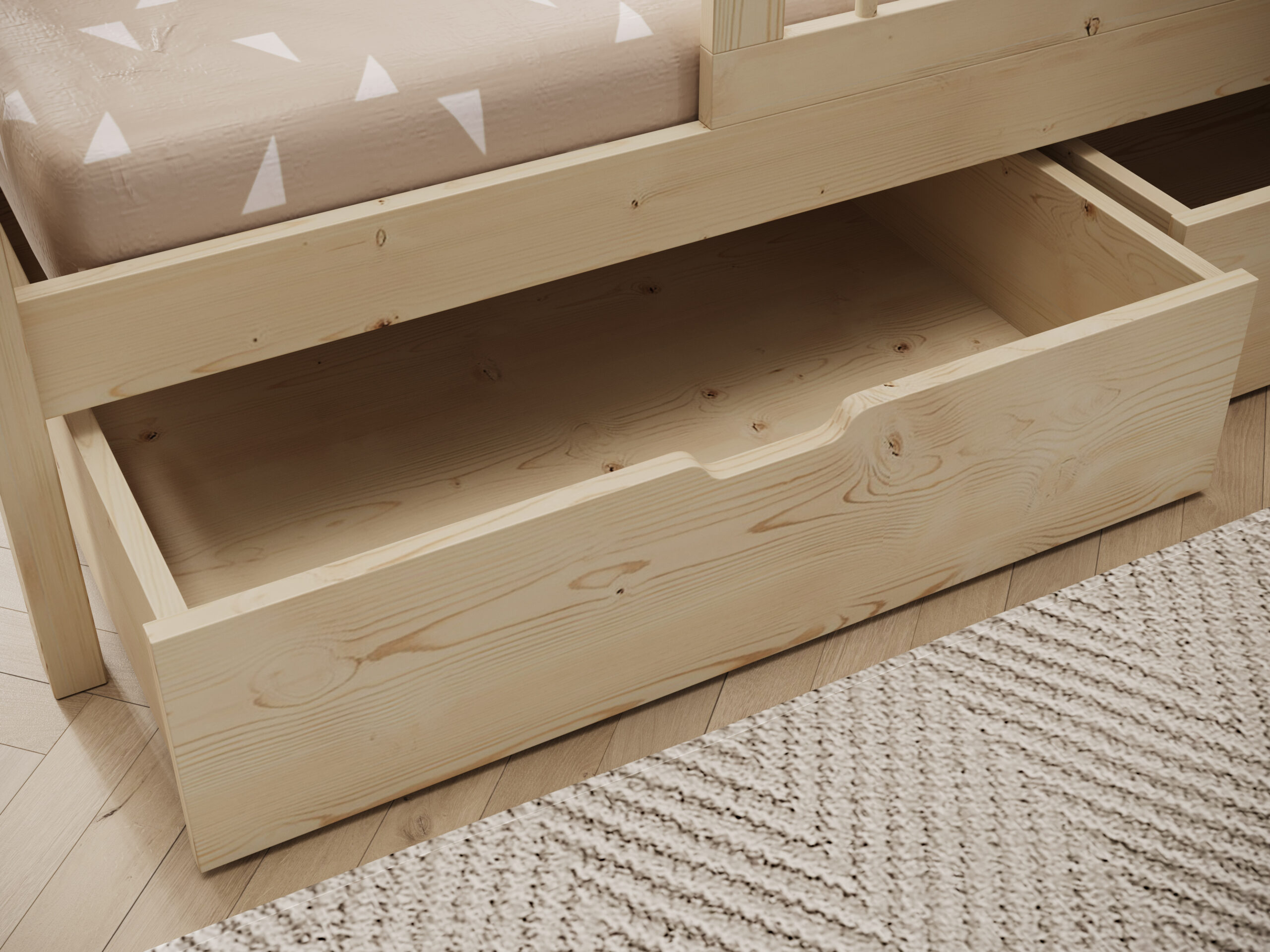 Gyermekágy Galicja házikó ágy matraccal - Fenyő Gyermekágy Galicja házikó ágy matraccal - Fenyő - Image 3