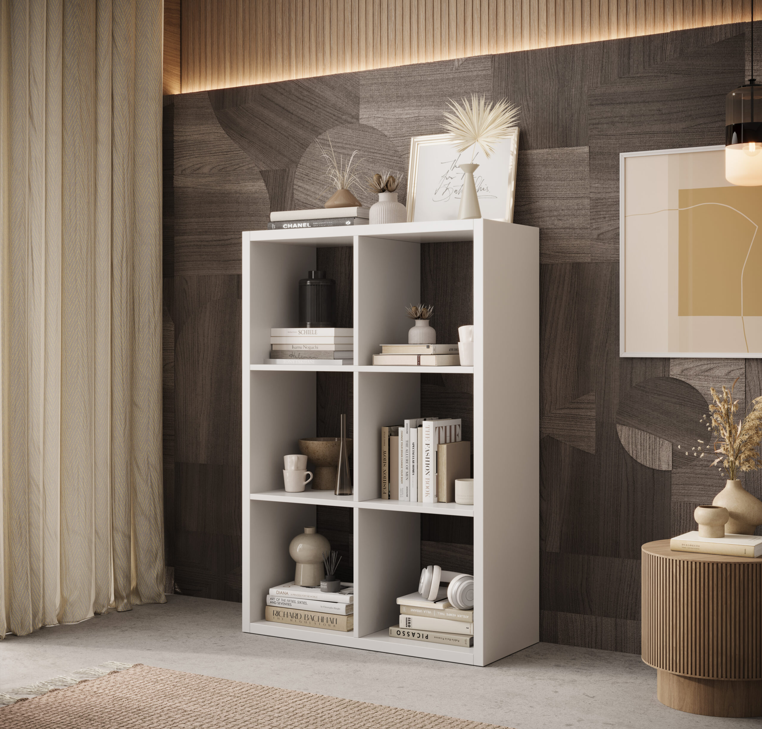 Könyvespolc Cleo IV könyvespolc - Fehér Fehér