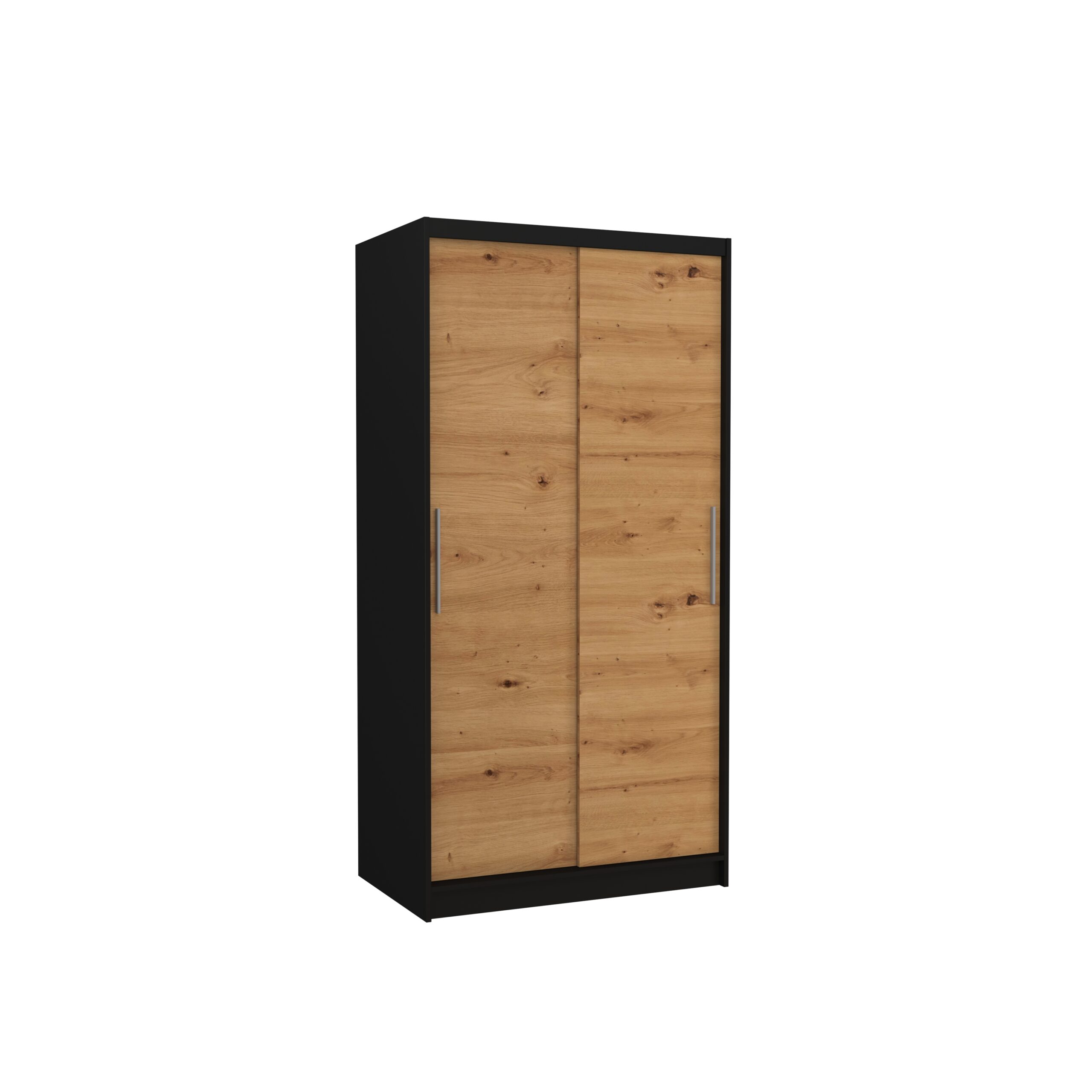 Tolóajtós gardrób Tolóajtós szekrény ASTEN 100 - Fekete Fekete