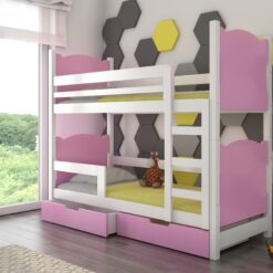 Kétszemélyes emeletes ágy matracokkal MARABA