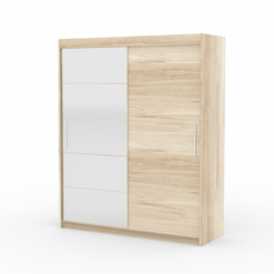 Tolóajtós gardrób Tolóajtós szekrény tükörrel ESTI 180 - Sonoma Sonoma