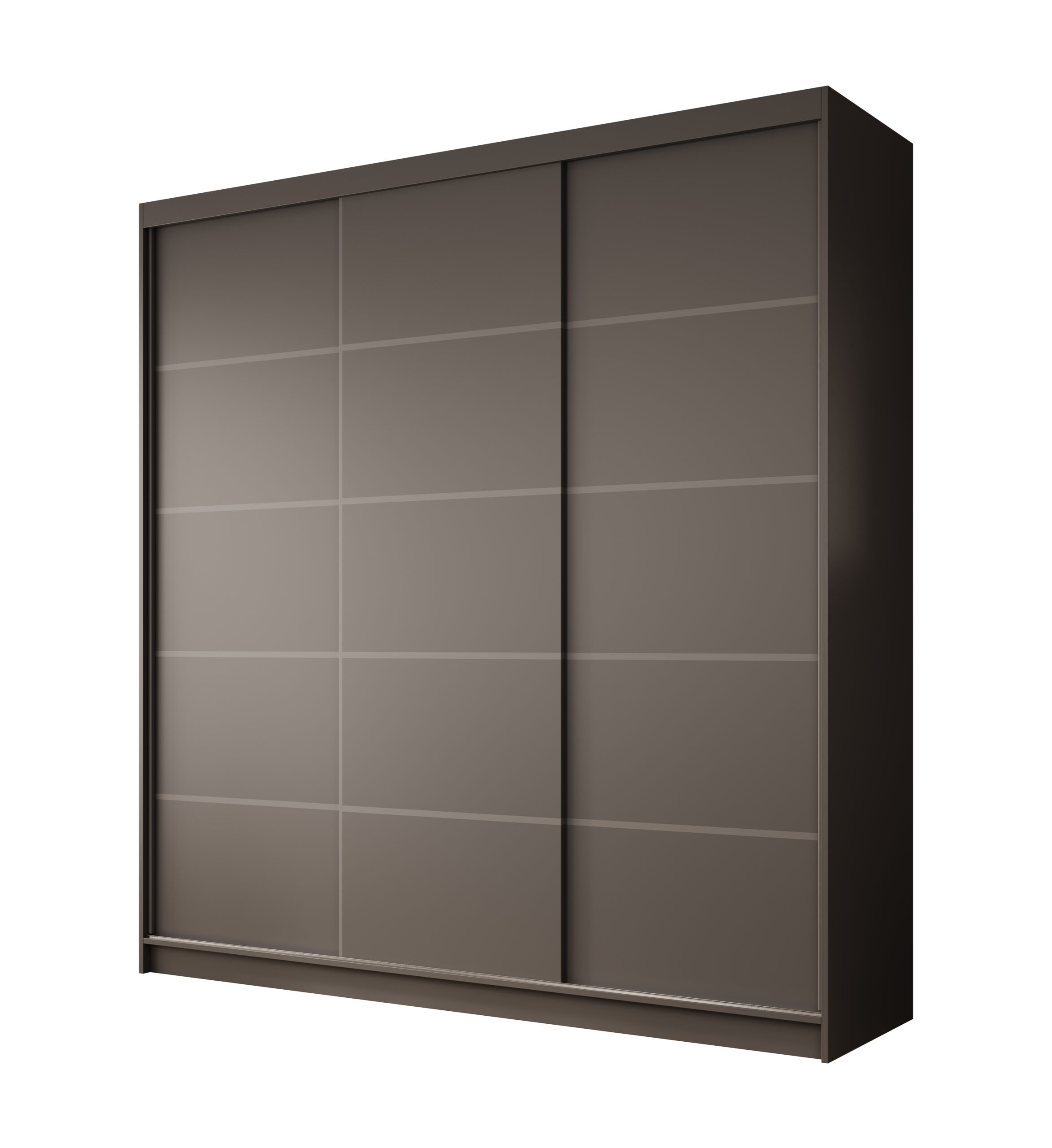 Tolóajtós gardrób Greta tolóajtós szekrény 200 - Fekete Greta tolóajtós szekrény 200