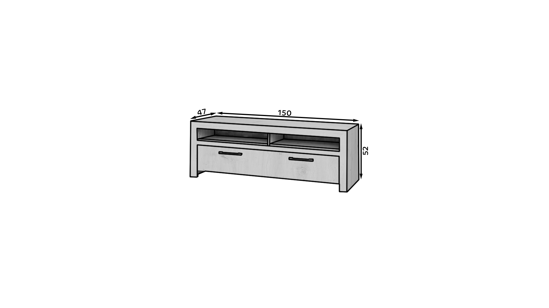 TV szekrény JANEZ TV állvány - Artisan TV szekrény JANEZ TV állvány - Artisan - Image 4
