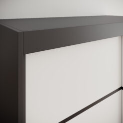 Tolóajtós gardrób Lizi tolóajtós szekrény 120 - Fekete