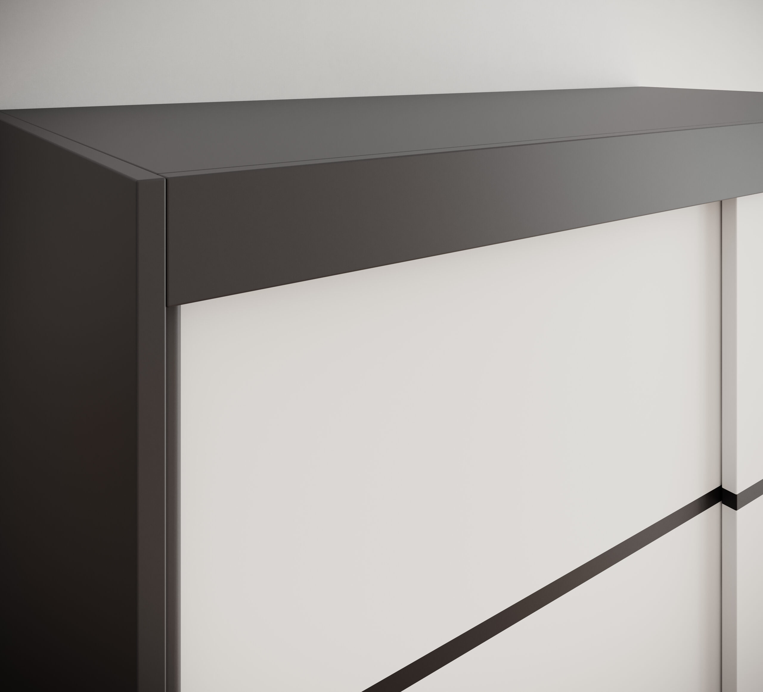 Tolóajtós gardrób Lizi tolóajtós szekrény 120 - Fekete Tolóajtós gardrób Lizi tolóajtós szekrény 120 - Fekete - Image 4