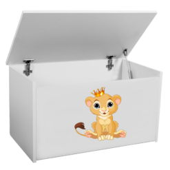 Játék láda DARIA játéktároló láda - Fehér