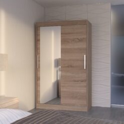 Tolóajtós gardrób Tolóajtós szekrény BARIO 120 - Trüffel Trüffel