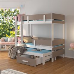 Háromágyas emeletes ágy matraccal ETAPO 200x90