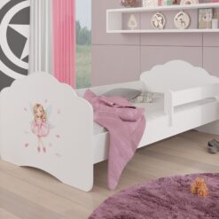 Ágy matraccal és korláttal CASIMO GIRL WITH WINGS 160x80