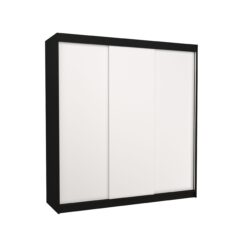 Tolóajtós gardrób Tolóajtós szekrény MEGAN 200 - Fekete Fekete