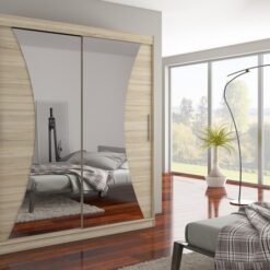 Tolóajtós gardrób Tolóajtós szekrény CHARLOTTE 180 - Sonoma Sonoma