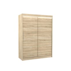 Tolóajtós gardrób LED világítással ellátott tolóajtós szekrény DENVER 150 - Sonoma Sonoma