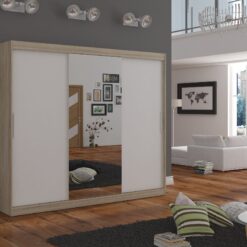 Tolóajtós gardrób Tükrös tolóajtós szekrény DENIS 250 - Sonoma Sonoma