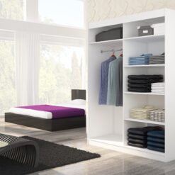 Tolóajtós gardrób Tolóajtós szekrény MARTINEZ 150 - Fehér