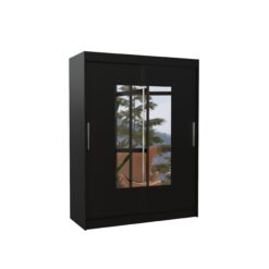 Tolóajtós gardrób Tolóajtós szekrény DORRIGO 150 - Fekete