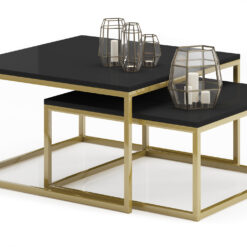 KAMA 2 az 1-ben dohányzóasztal - Arany Arany