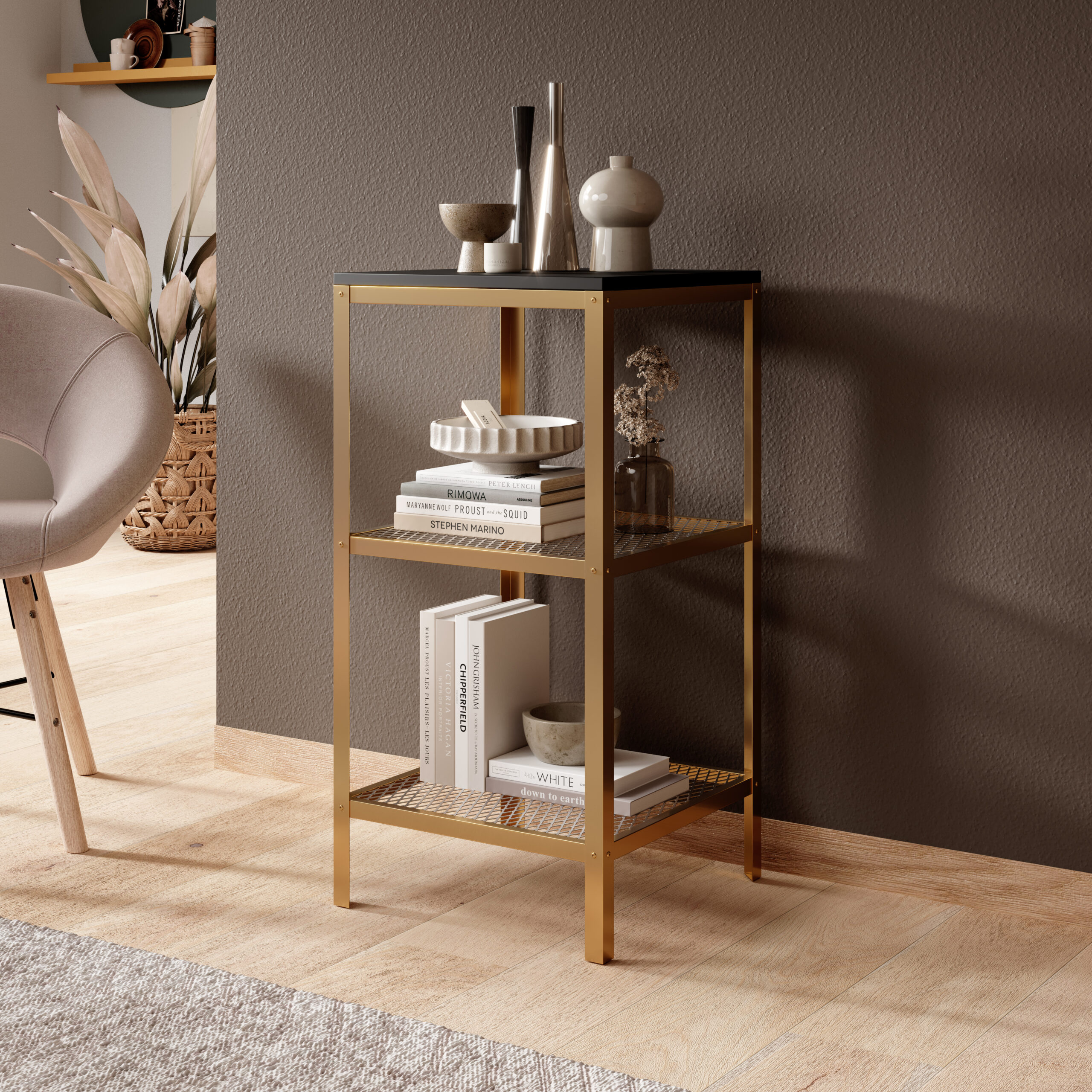 Könyvespolc Rolin polc - Arany Arany