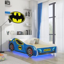 LED BATCAR matraccal és világítással 160x80 ágy