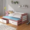 Ifjúsági ágy Ágykeret dupla TIARRO 180x80 - Rózsaszín Ágykeret dupla TIARRO 180x80