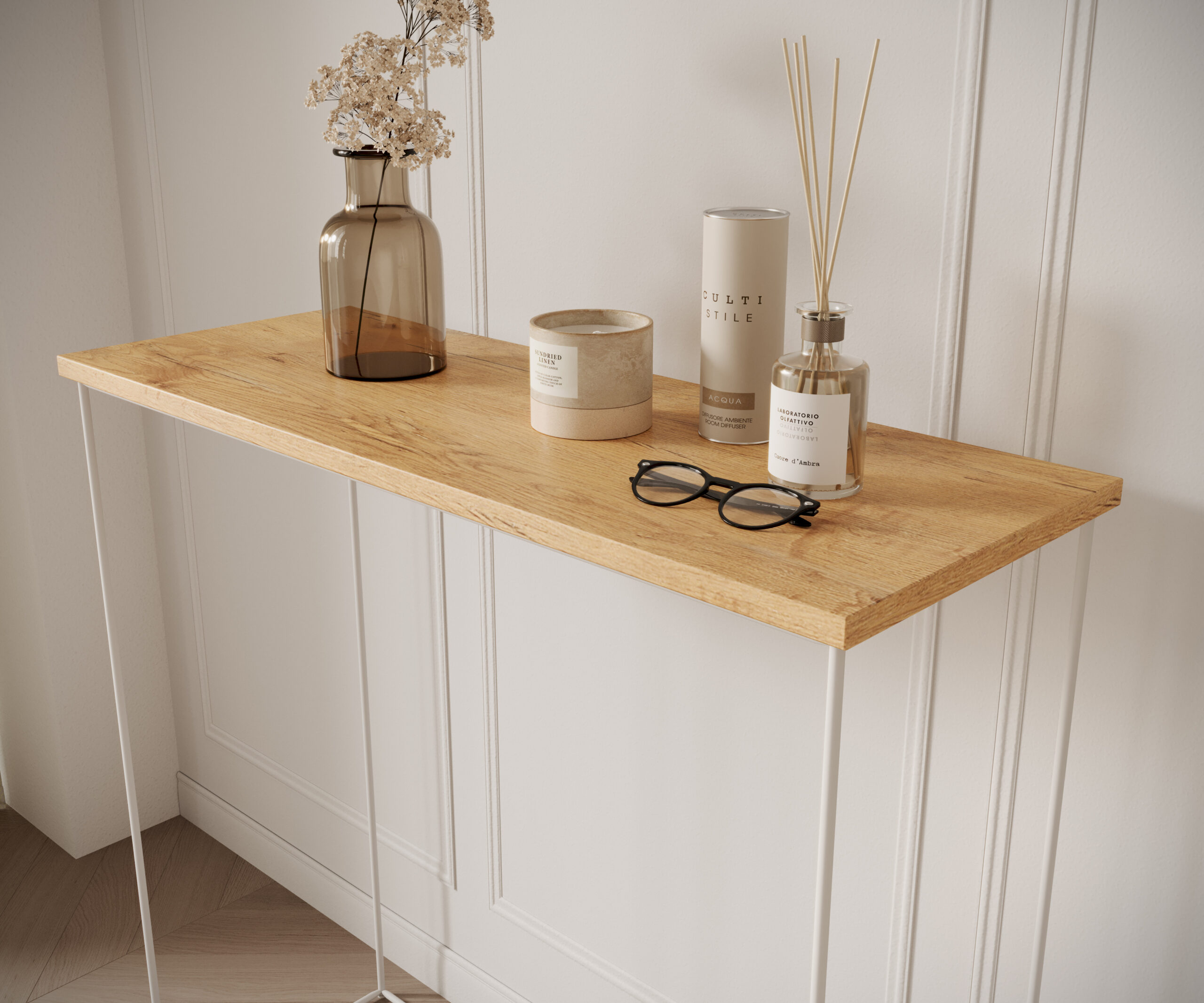 Milan konzol asztalka - Fehér Milan konzol asztalka - Fehér - Image 3