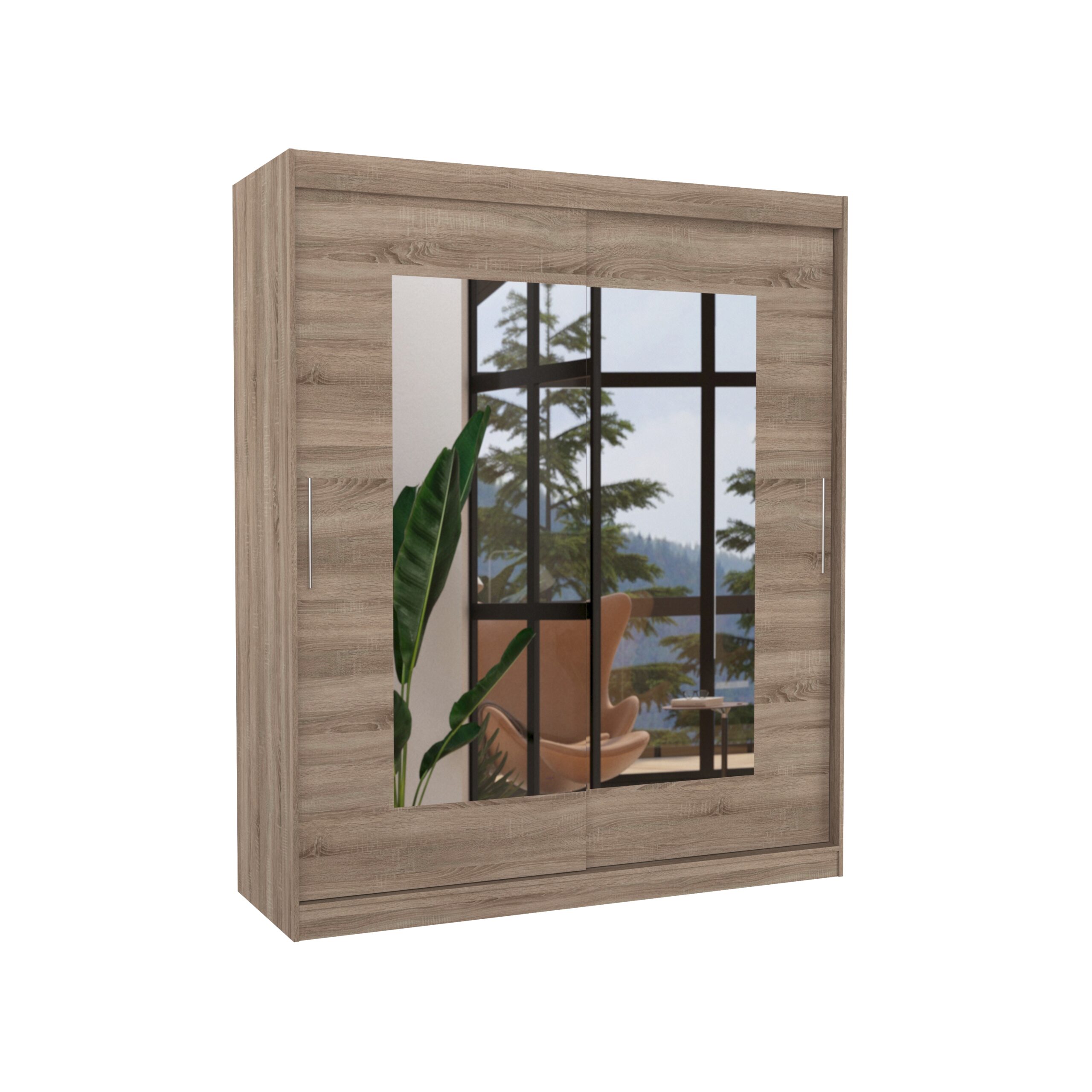 Tolóajtós gardrób Tolóajtós szekrény ROSETTE 180 - Trüffel Trüffel