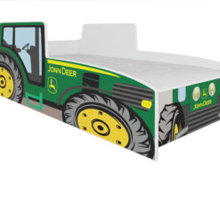 Gyerekágy TRACTOR GREEN matraccal 140x70 ágy - Zöld Zöld
