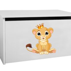 Játék láda DARIA játéktároló láda - Fehér Fehér