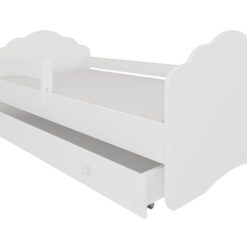 Gyerekágy Ágy matraccal, korláttal és fiókkal CASIMO 160x80 - Fehér Fehér