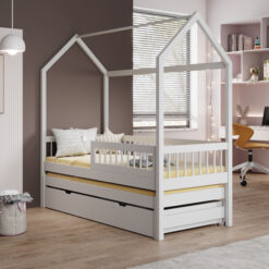 Gyermekágy Artes házikó ágy - Fehér Fehér