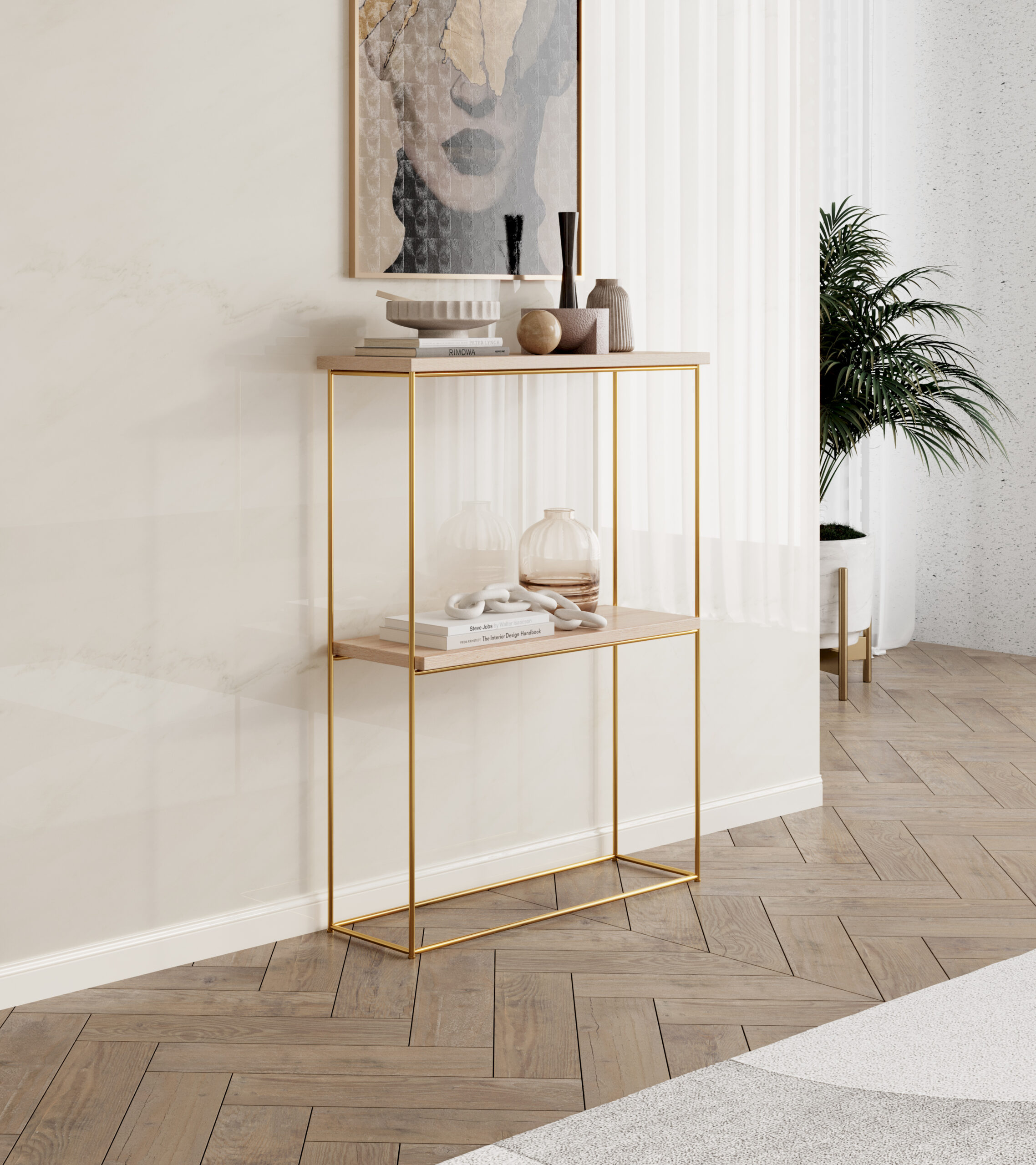 Velo konzol asztalka - Arany Arany